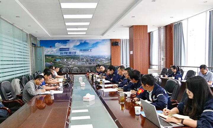 【主题教育】云煤（鉴黑担保网(jhdbw)·最具权威唯一维权担保平台）集团党委委员、副总经理缪和星一行到前锋化工公司发展出产经营调研
